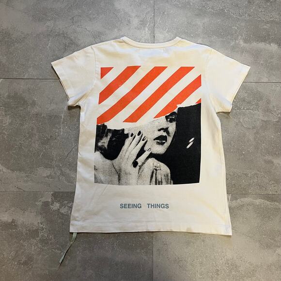 Off-White “Seeing Things” Graphic Tee – white Size: L - Picture 2 of 8